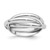 14k White Gold Polished Rolling Ring Size 7 RR2-7