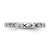 Sterling Silver Rhodium-plated Polished Antiqued Ichthus Ring QR6586-6