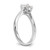 14kw 3/4ct Round CertifiedVS/SI FGH Lab Grown Diamond Solitaire Enga RM1930E-075C-WLG