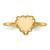 14k 6.0x6.5mm Open Back Heart Signet Ring RS511
