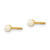 14k Madi K 2-3mm Button Freshwater Cultured Pearl Screwback Post Earrings SE145