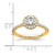 14K Eternal Promise Lab Grown VS/SI FGH Dia Halo Complete Ring RM2057E-050-7CYLG