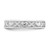 14K White Gold Small X and Hearts Adjustable Toe Ring R791W