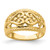 14k Polished Cut-Out Heart Design Band R696