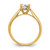 14ky 1/4 ct Round Certified VS DEF Lab Grown Diamond Solitaire Enga RM1930E-025C-YLD
