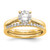 14ky 1/4 ct Round Certified VS DEF Lab Grown Diamond Solitaire Enga RM1930E-025C-YLD