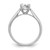 14kw 1 ct Round CertifiedVS/SI FGH Lab Grown Diamond Solitaire Engag RM1930E-100C-WLG