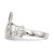 Sterling Silver Polished CZ Claddagh Ring QR6602-6