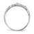 Sterling Silver Rhodium-plated 5-stone Bezel Set CZ Ring QR6626-7