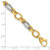 14k Two-tone Polished Fancy Link Bracelet SF2393-7.5