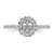 14kw Oval Halo Engagement Lab Grown Diamond VS/SI FGH Complete Ring RM2058E-050-7CWLG