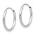 14k Madi K White Gold Endless Hoop Earrings SE191