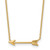 14k Polished Arrow 17in Necklace SF2467Y-17