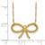 14k Polished Bow 16.5 inch Necklace SF2537-16.5