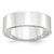 10k White Gold 7mm Lightweight Flat Wedding Band Size 10 1WFLL070-10