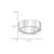 10k White Gold 7mm Lightweight Flat Wedding Band Size 10 1WFLL070-10