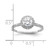 14K White Gold Lab Grown Diamond VS/SI FGH Halo Semi-mount Eng Ring RM2042E-075-7WLG