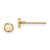 14K Madi K Polished Lab Created Opal Bezel Post Earrings SE2472