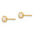 14K Madi K Polished Lab Created Opal Bezel Post Earrings SE2472