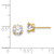 14k Madi K 6.5mm CZ Post Earrings SE280