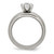 Chisel Titanium Polished with CZ Ring TB373-7