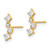 14k Yellow Gold Madi K CZ Post Earrings SE2914