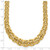 14k Fancy Graduated 7-12mm Flat Byzantine Necklace SF2733-17.5