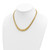 14k Fancy Graduated 7-12mm Flat Byzantine Necklace SF2733-17.5