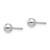 14k White Gold Madi K Polished 4mm Ball Post Earrings SE107