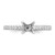 14K White Gold Lab Grown Diamond VS/SI FGH Complete Engagement Ring RM2593E-050-7CWLG