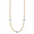 14K Two-Tone Stars w/1in ext. Necklace SF2795-17