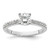 14K White Gold Lab Grown Diamond VS/SI FGH Semi-Mount Engagement Rin RM2593E-075-7WLG