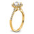 14K Gold Lab Grown Diamond VS/SI FGH Halo Engagement Semi-mount Ring RM2057E-100-7YLG
