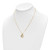 14K Two-tone Polished Intertwined Circles w/ .25 inch ext Necklace SF2925-16.75