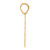 14k Brushed Border Script Number 60 Pendant SCN60