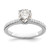 14K White Gold Lab Grown Diamond VS/SI FGH Complete Engagement Ring RM2593E-050-6CWLG