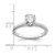 14K White Gold Lab Grown Diamond VS/SI FGH Complete Engagement Ring RM2593E-050-6CWLG