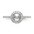 14K White Gold Lab Grown Diamond VS/SI FGH Halo Semi-mount Eng Ring RM2042E-100-7WLG