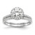 14K White Gold Lab Grown Diamond VS/SI FGH Halo Semi-mount Eng Ring RM2042E-100-7WLG