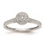 10K White Gold Halo Cluster 1/5 carat Diamond Complete Engagement Ring RM2388E-017-0WAA