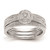 10K White Gold Halo Cluster 1/5 carat Diamond Complete Engagement Ring RM2388E-017-0WAA