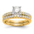 14K Gold Lab Grown Diamond VS/SI FGH Peg Set Semi-mount Eng Ring RM2785E-025-7YLG