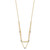 14K Two-tone D/C Beads Fancy 17in Necklace SF2948-17