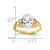 14k 9x7mm Oval Cubic Zirconia A Diamond ring X6106CZ/A