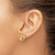 14K Open Heart with Small Heart Post Earrings SF2979E