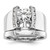 14K White Gold Lab Grown Diamond VS/SI FGH Peg Semi-mount Eng Ring RM2875E-025-WLG