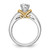 14K Two-tone Lab Grown Diamond VS/SI FGH Peg Set Semi-mount Eng Ring RM2679E-065-7WYLG