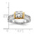 14K Two-tone Lab Grown Diamond VS/SI FGH Peg Set Semi-mount Eng Ring RM2679E-065-7WYLG