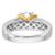 14K Two-tone Lab Grown Diamond VS/SI FGH Peg Set Semi-mount Eng Ring RM2679E-065-7WYLG