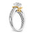 14K Two-tone Lab Grown Diamond VS/SI FGH Peg Set Semi-mount Eng Ring RM2679E-065-7WYLG